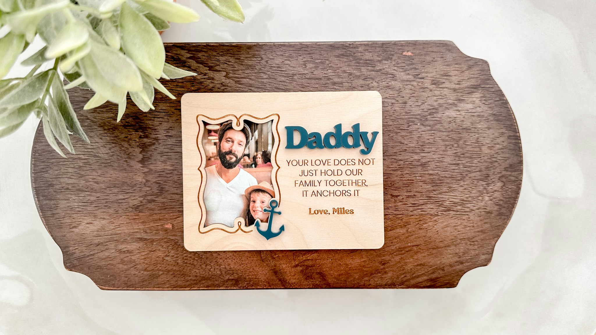 Father's Day Photo Frame with Anchor