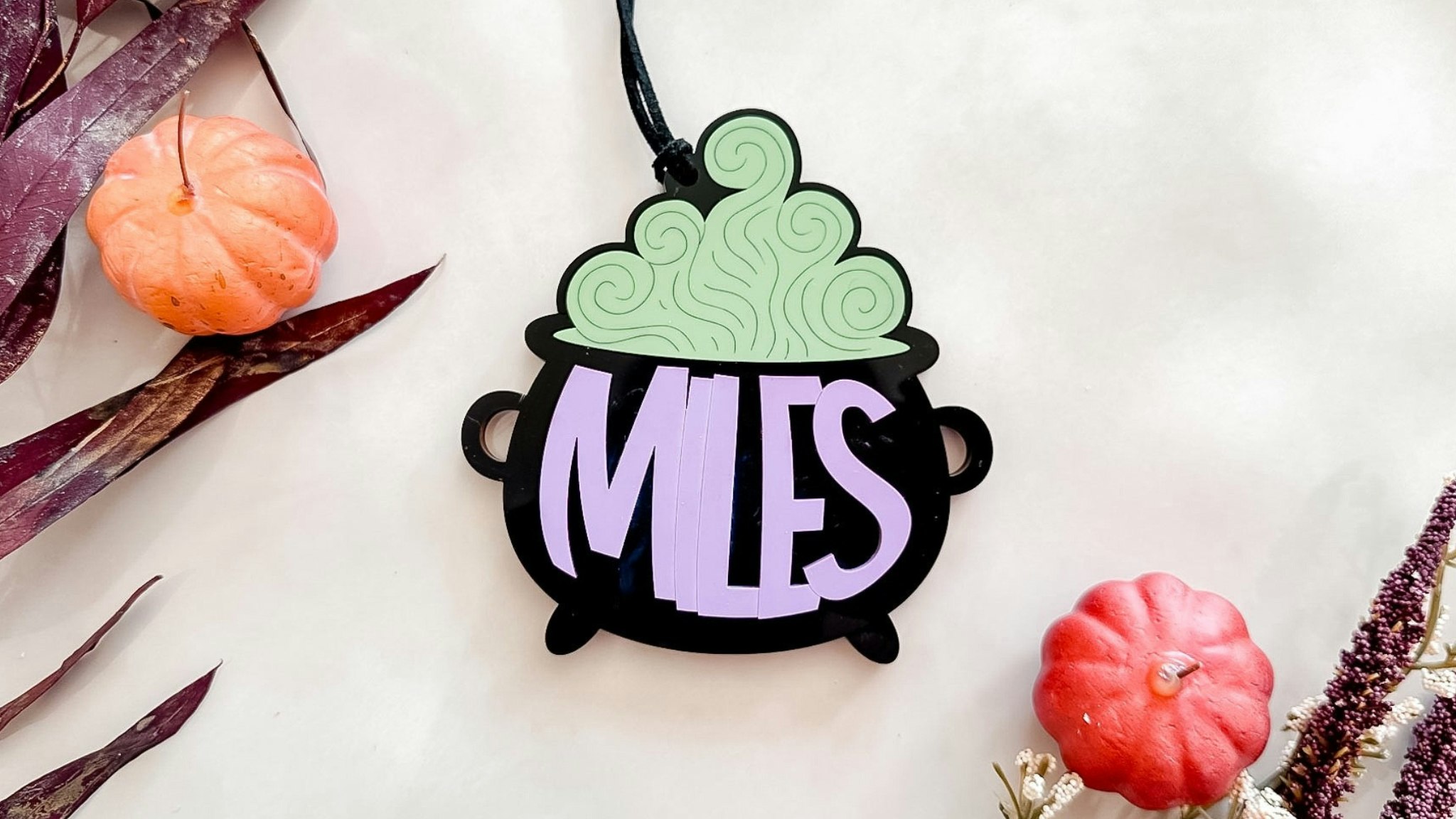Cauldron Boo Basket Tag