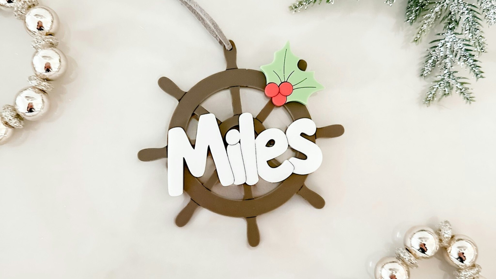 Nautical Wheel Ornament