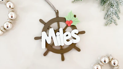 Nautical Wheel Ornament