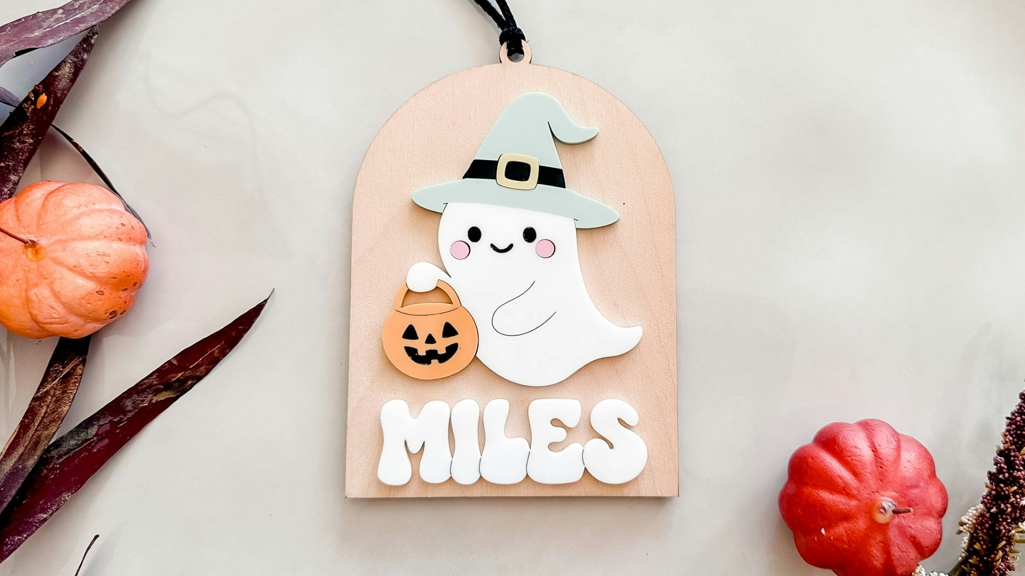 Ghost Arch Boo Basket Tag