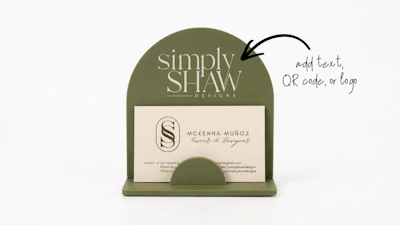 Small Arch Business Card Holder