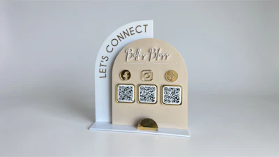 Half Arch QR Code Sign