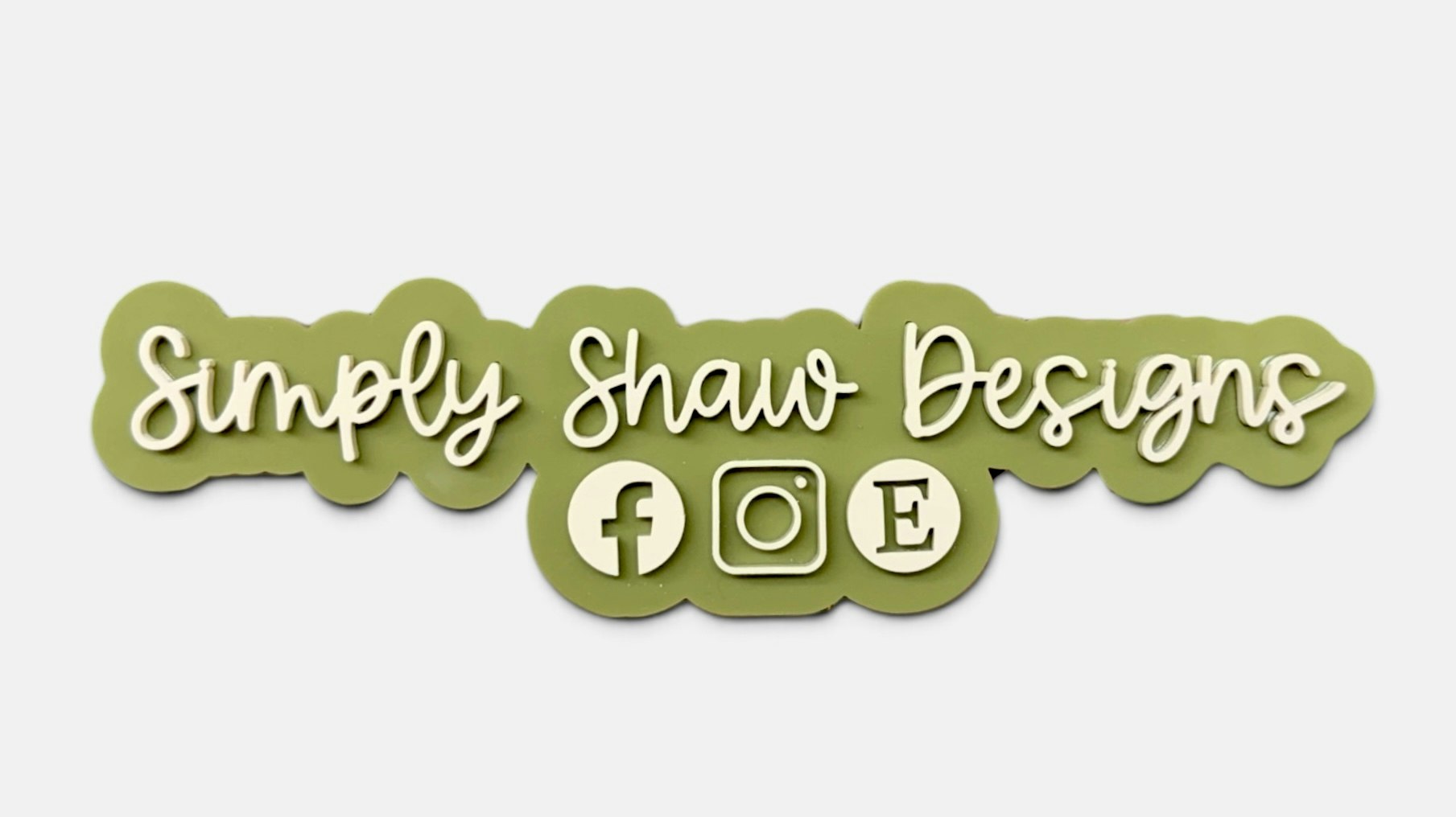 Physical Watermark with Social Icons