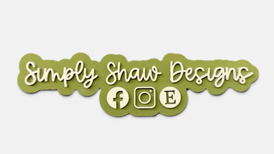 Physical Watermark with Social Icons