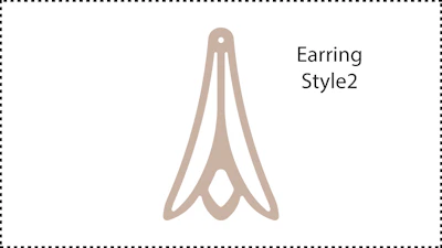 ••• Earring_Style2 ••• Change the Hole Size if you want to.