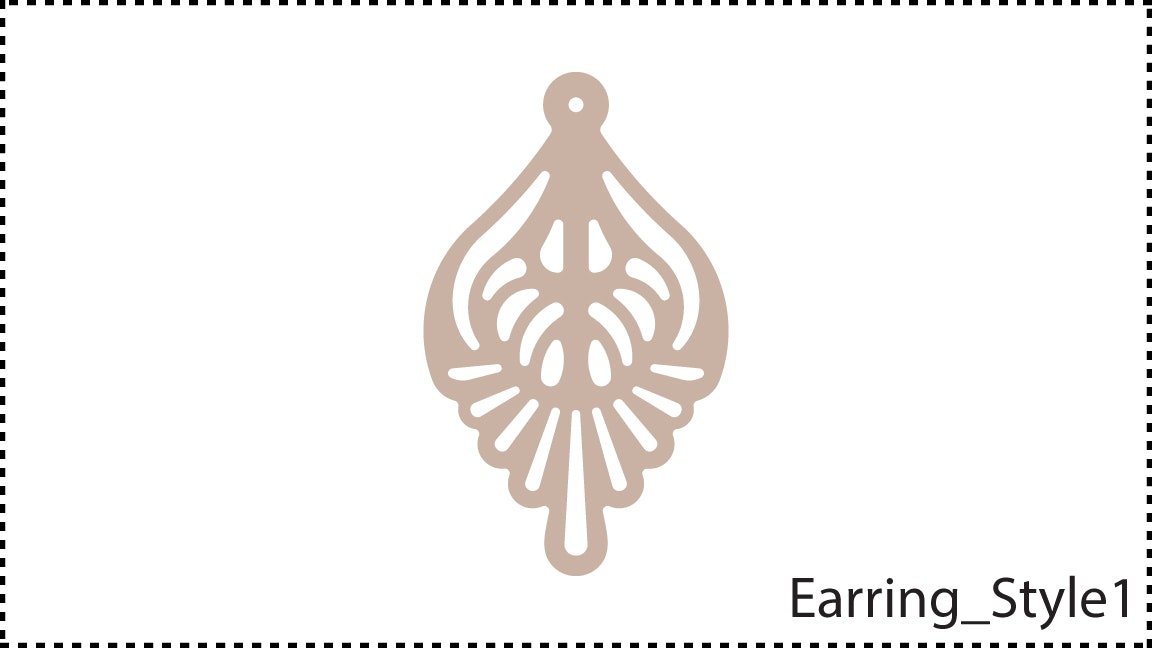 ••• Earring_Style1 ••• Change the holeSize and the holeThickness if you want to.