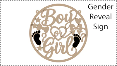 Gender Reveal Sign