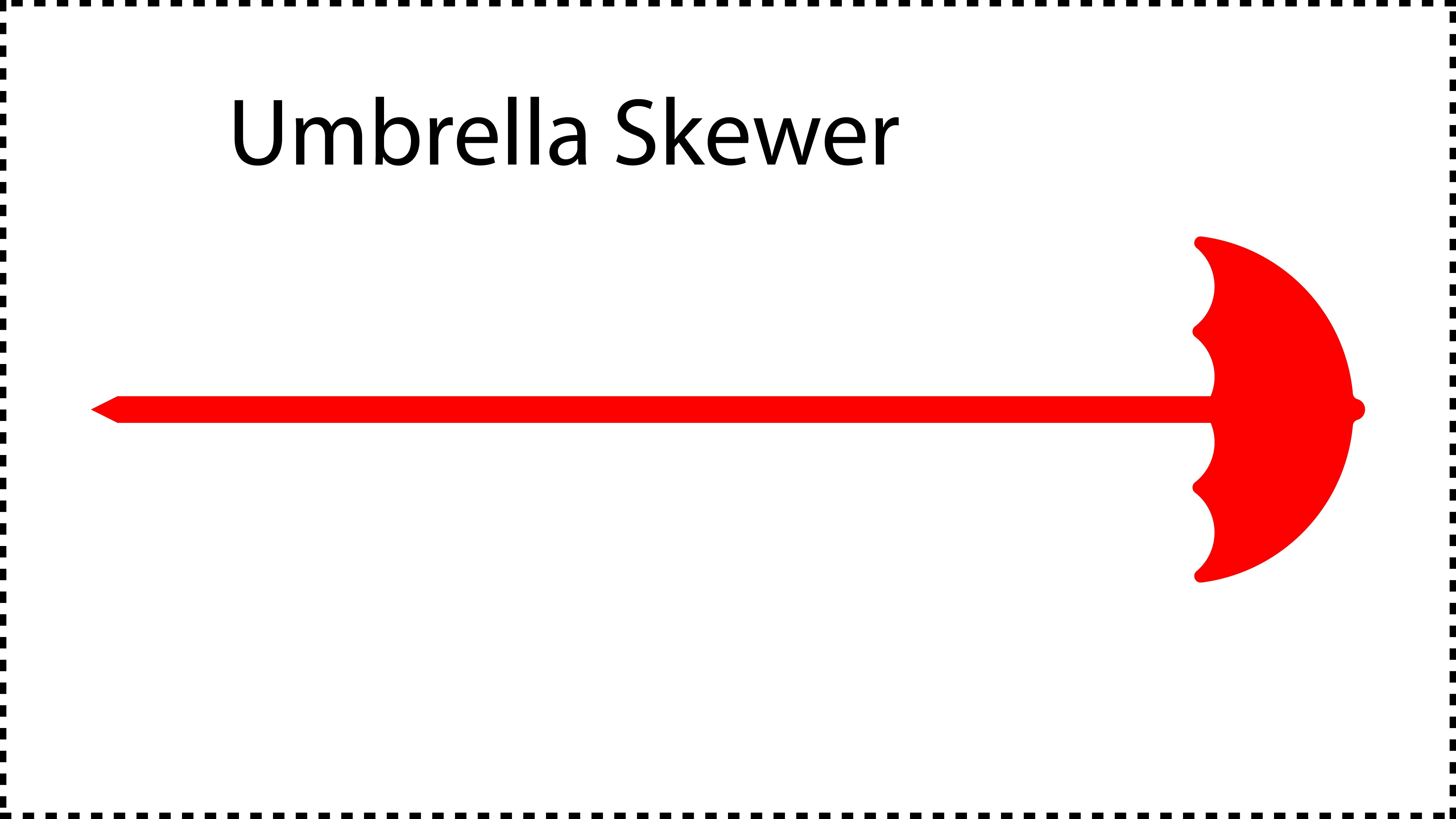 ••• Umbrella ••• You should cut these out of 1/8" acrylic. Size can be 4", 5", 6", 7" or 8". A good value for thickness should be between 0.125" and 0.2".