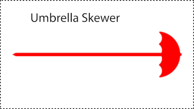 ••• Umbrella ••• You should cut these out of 1/8" acrylic. Size can be 4", 5", 6", 7" or 8". A good value for thickness should be between 0.125" and 0.2".