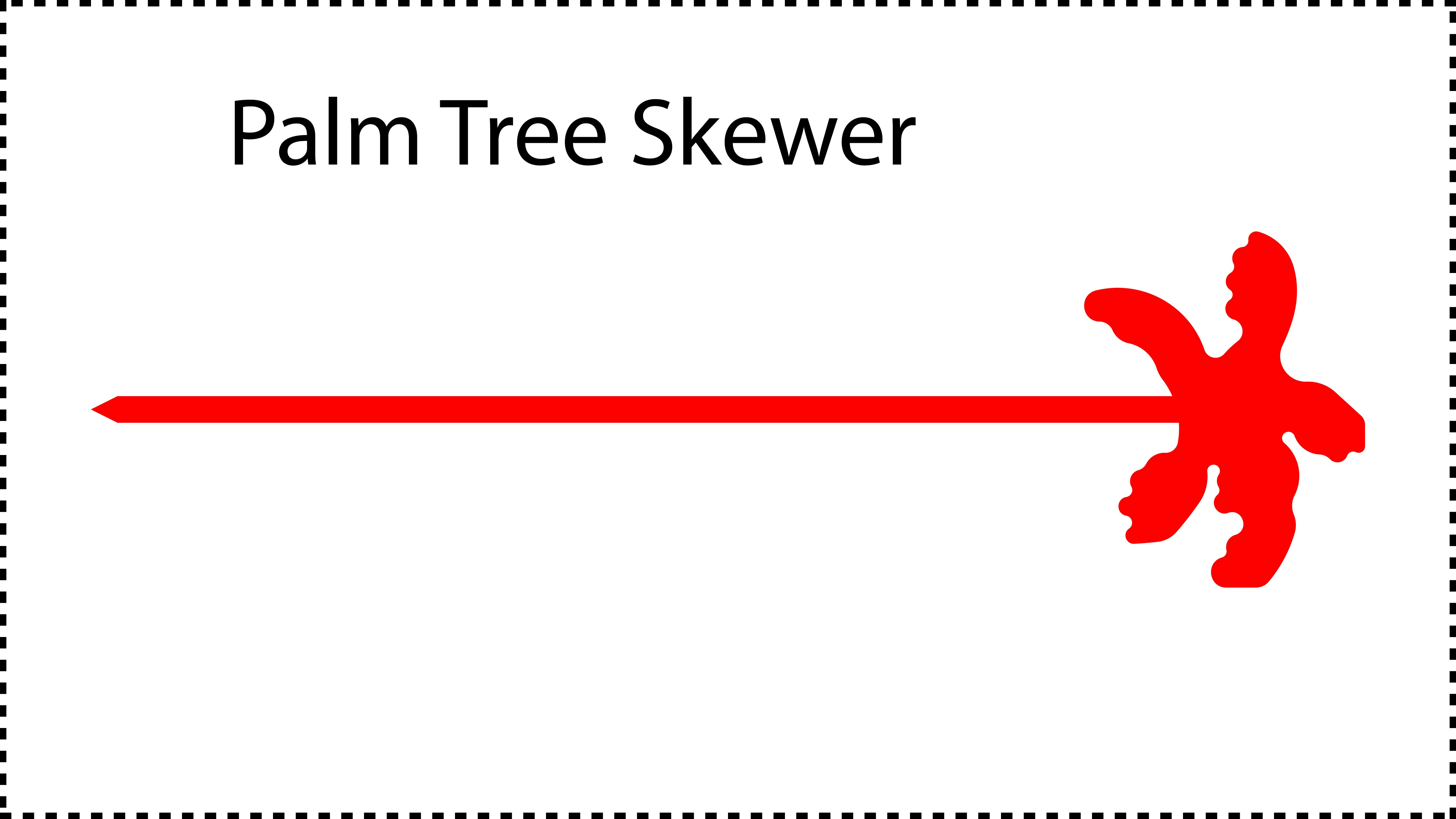 ••• Palm Tree ••• You should cut these out of 1/8" acrylic. Size can be 4", 5", 6", 7" or 8". A good value for thickness should be between 0.125" and 0.2".