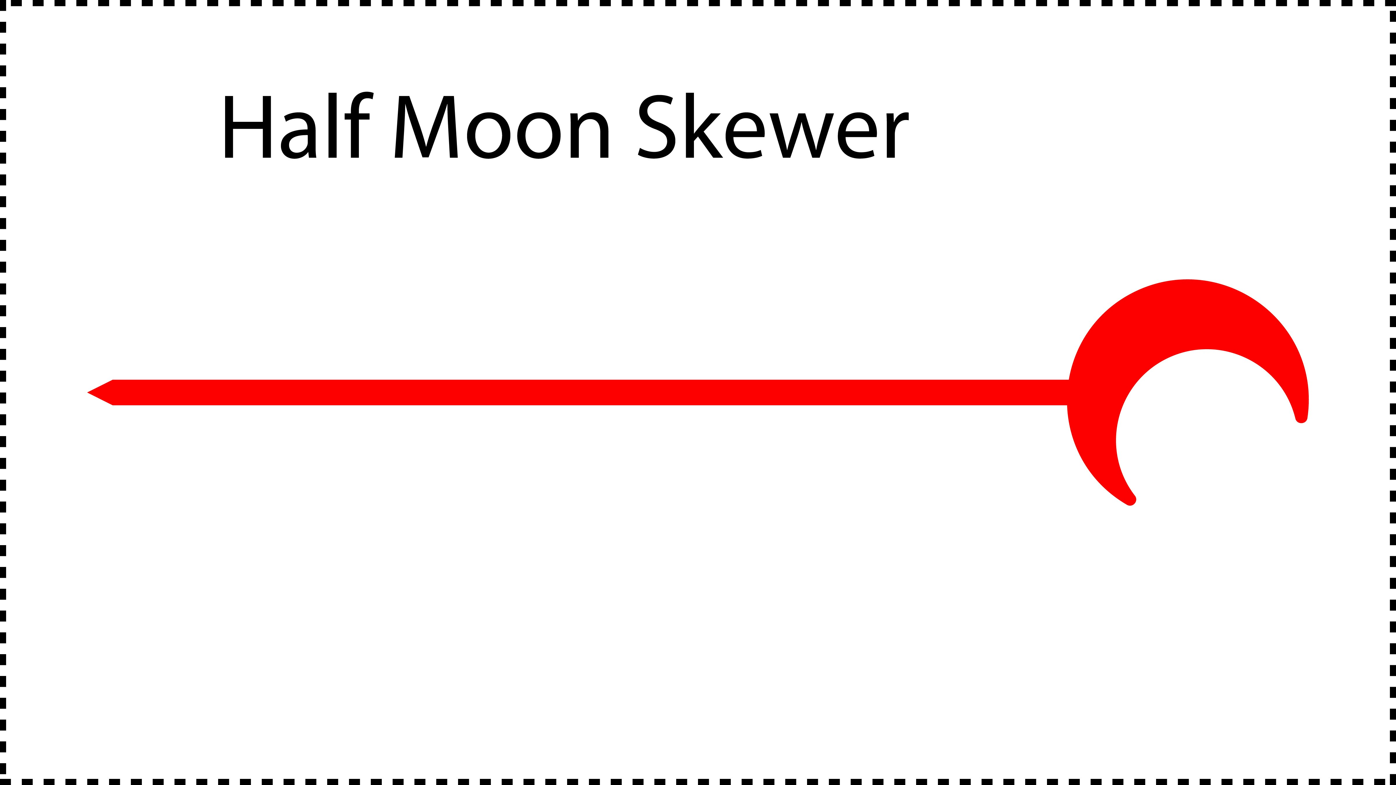 ••• Half Moon ••• You should cut these out of 1/8" acrylic. Size can be 4", 5", 6", 7" or 8". A good value for thickness should be between 0.125" and 0.2".