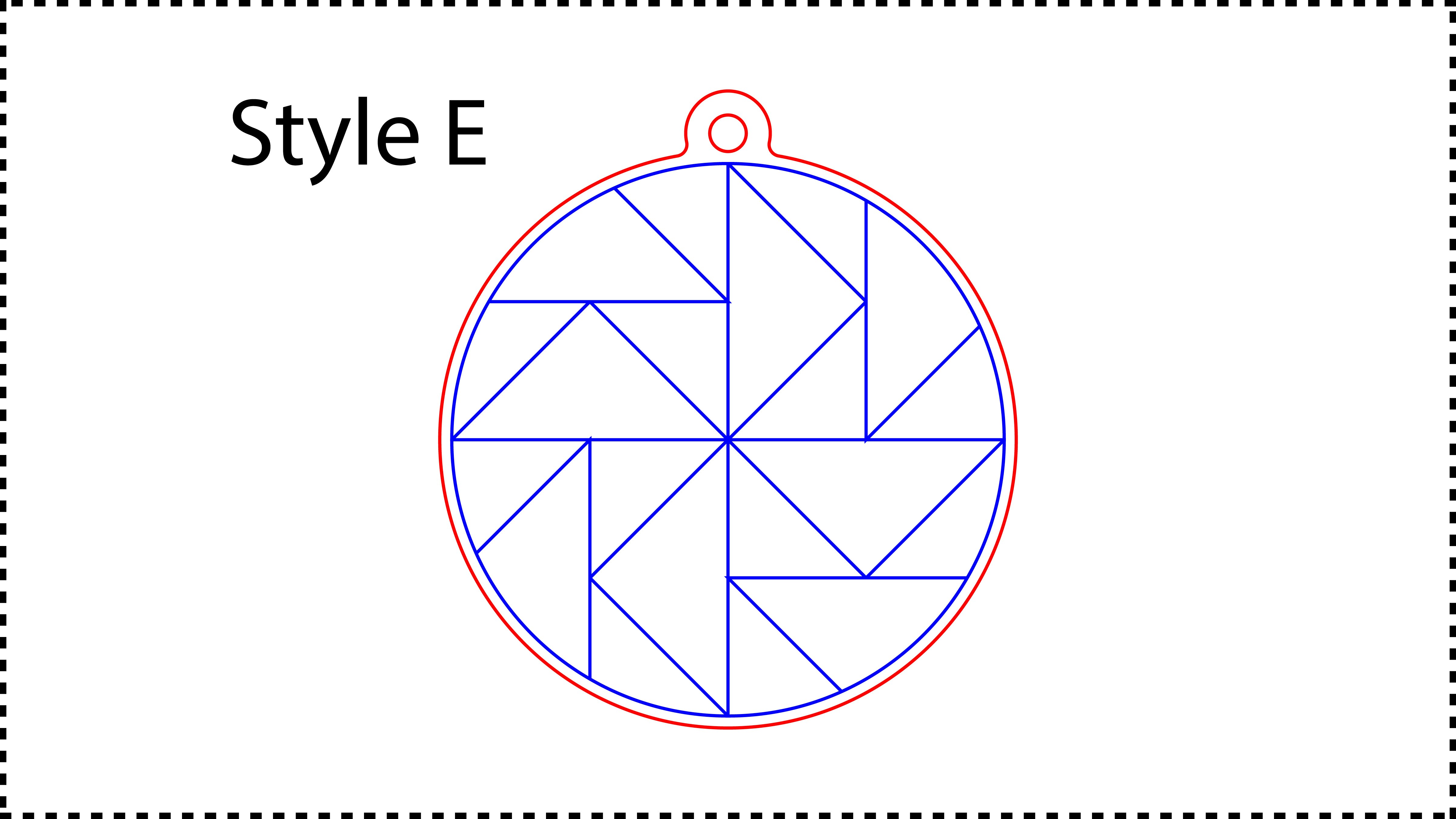 ••• Style E ••• Enter the outer Diameter you want. A good size is between 2.5" and 3.5". You can also resize the HoleDiameter. A good size is between 0.125" and 0.25". You can also change the colors if you need to.