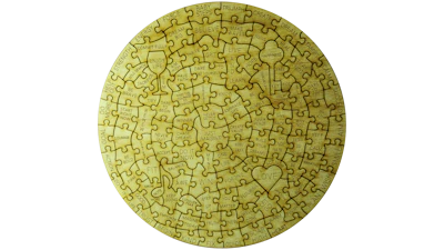 Circular Puzzle with 108 pieces