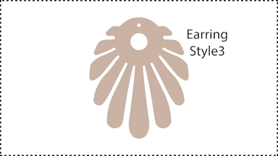 ••• Earring_Style3 ••• Change the Hole Size if you want to.