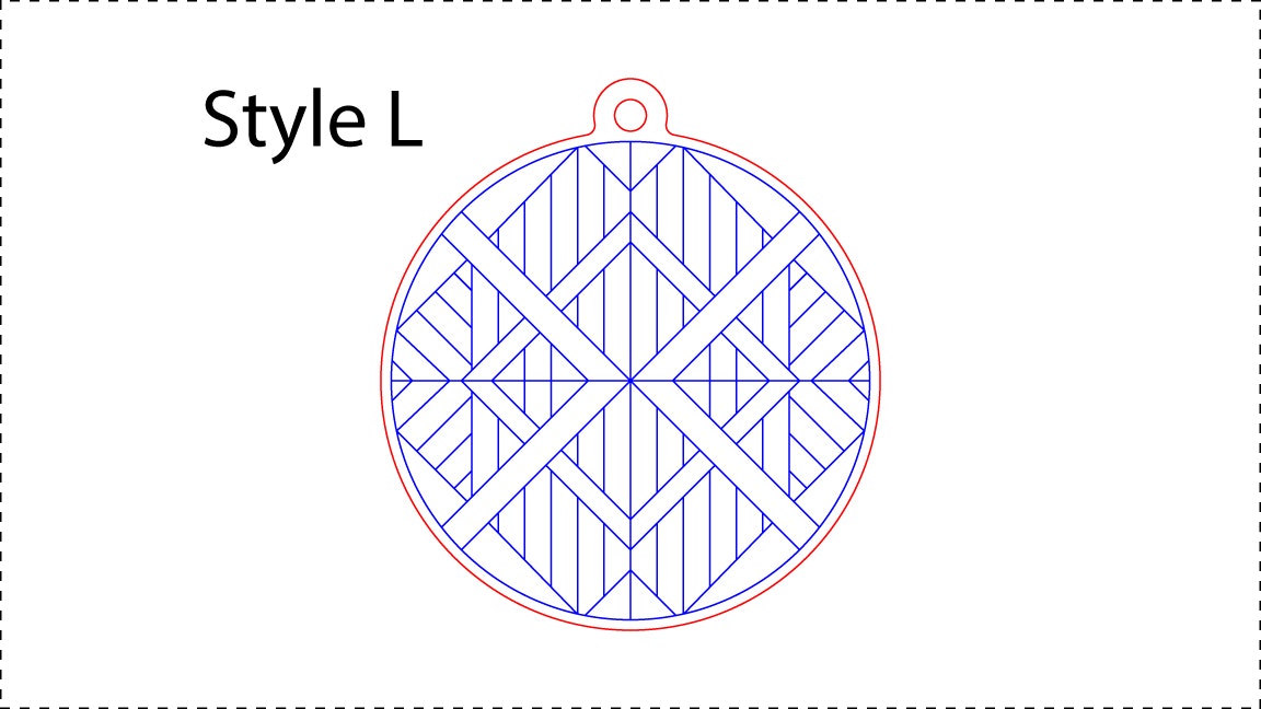 ••• Style L ••• Enter the outer Diameter you want. A good size is between 2.5" and 3.5". You can also resize the HoleDiameter. A good size is between 0.125" and 0.25". You can also change the colors if you need to.