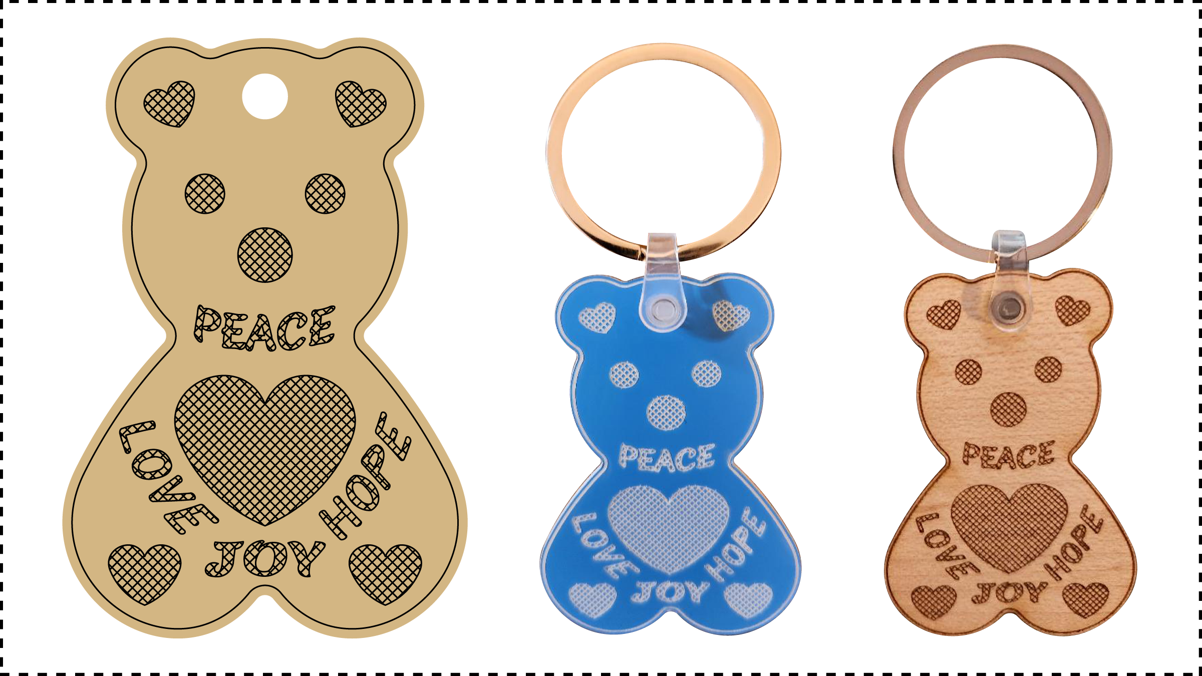 Teddy Bear Keychain
