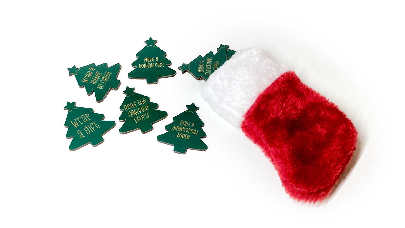 Advent Christmas Tree Tokens