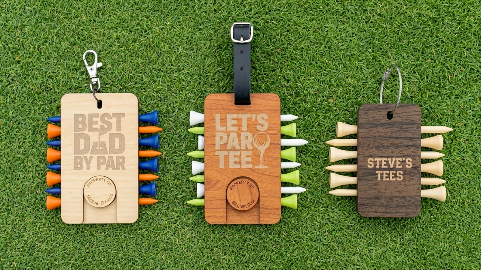 Golf Bag Tee Organizer Clip