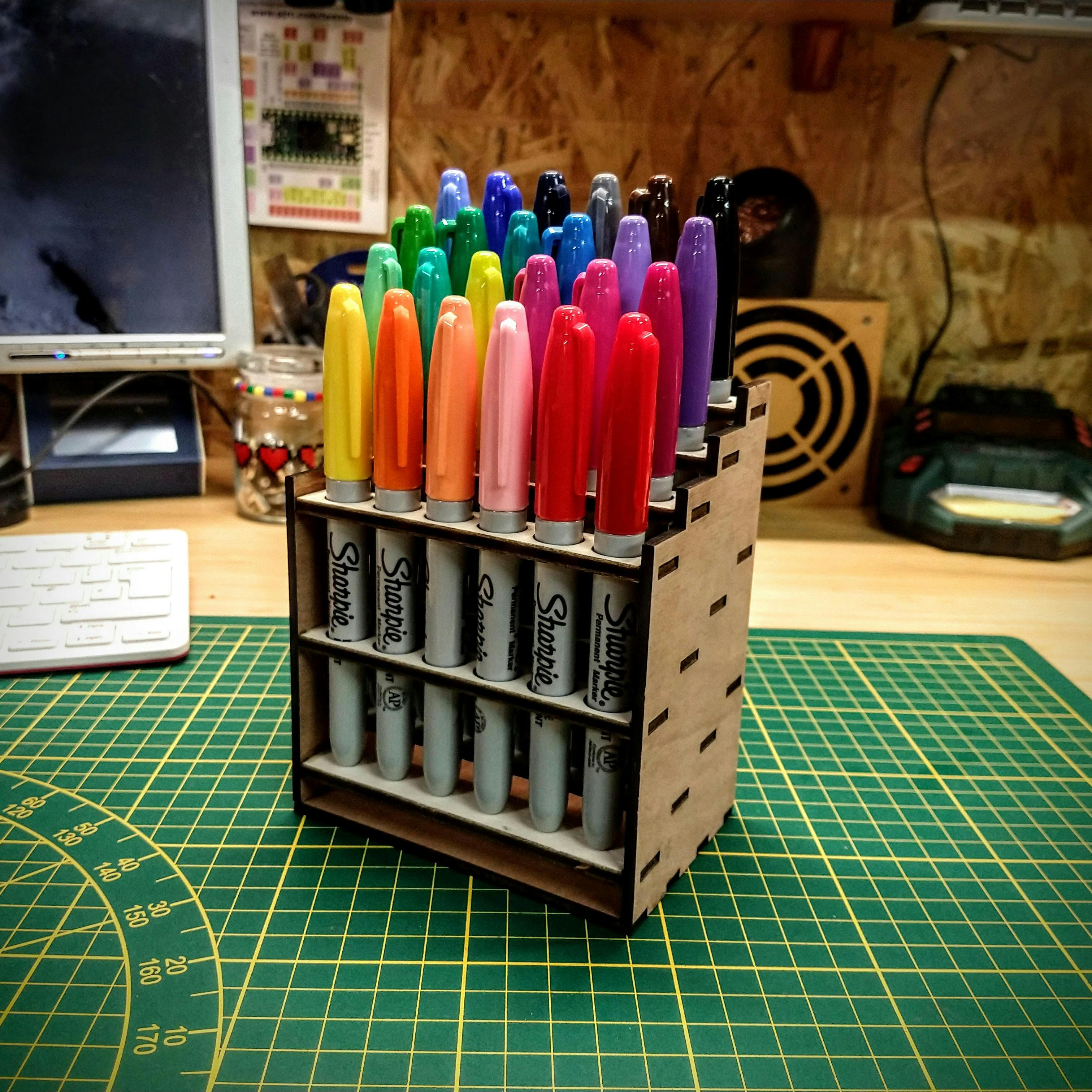 Sharpie rack