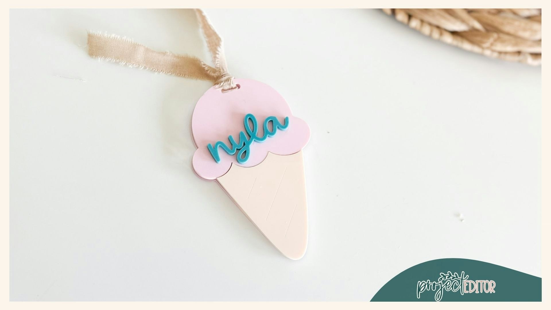 Ice Cream Cone Tag