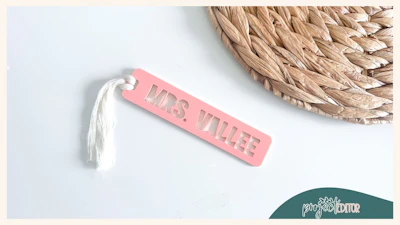 Block Letter Bookmark