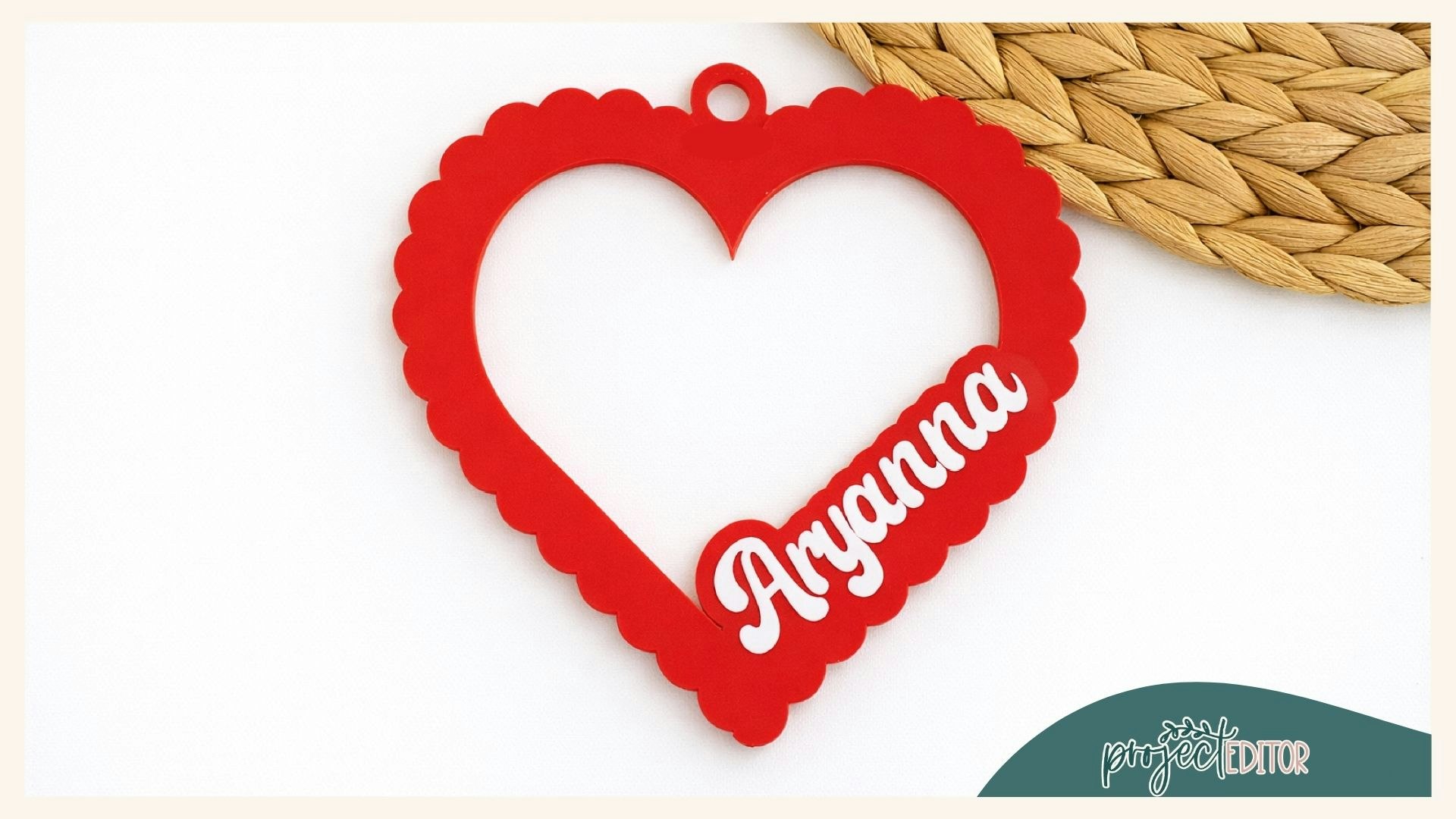 Scallop Heart Tag