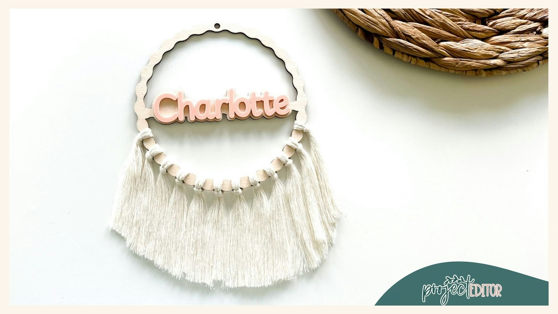 Wavy Macrame Wall Hanging - Circle
