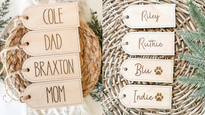 Arched Stocking/Gift Tag