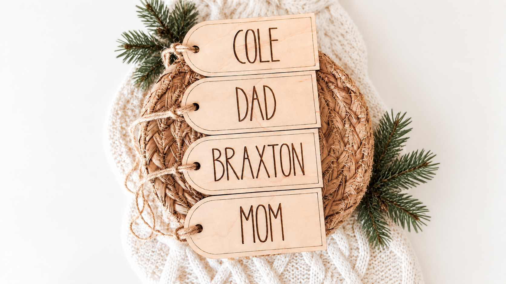 Arched Stocking/Gift Tag