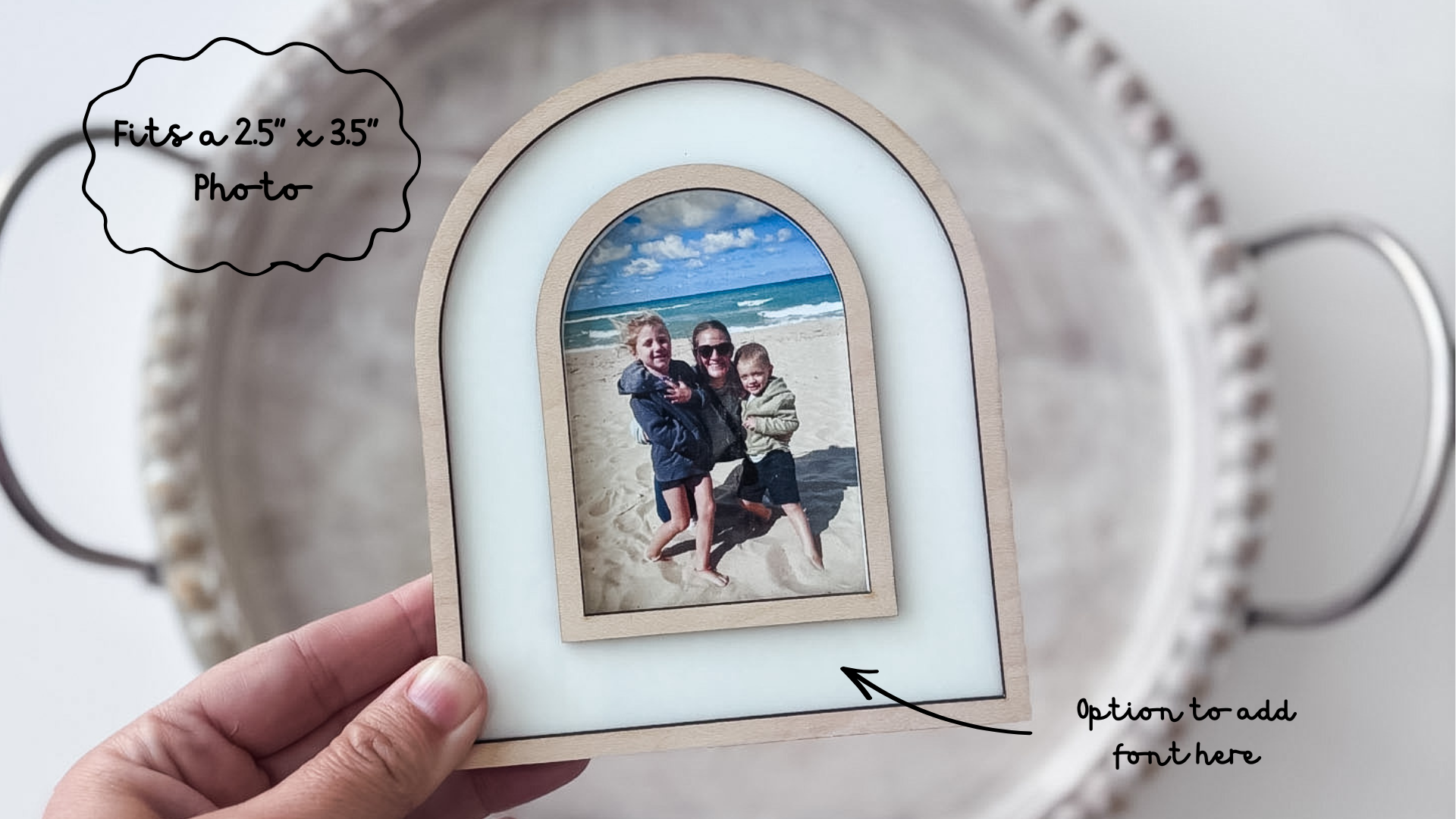 Minimalist Arched Double Border Frame