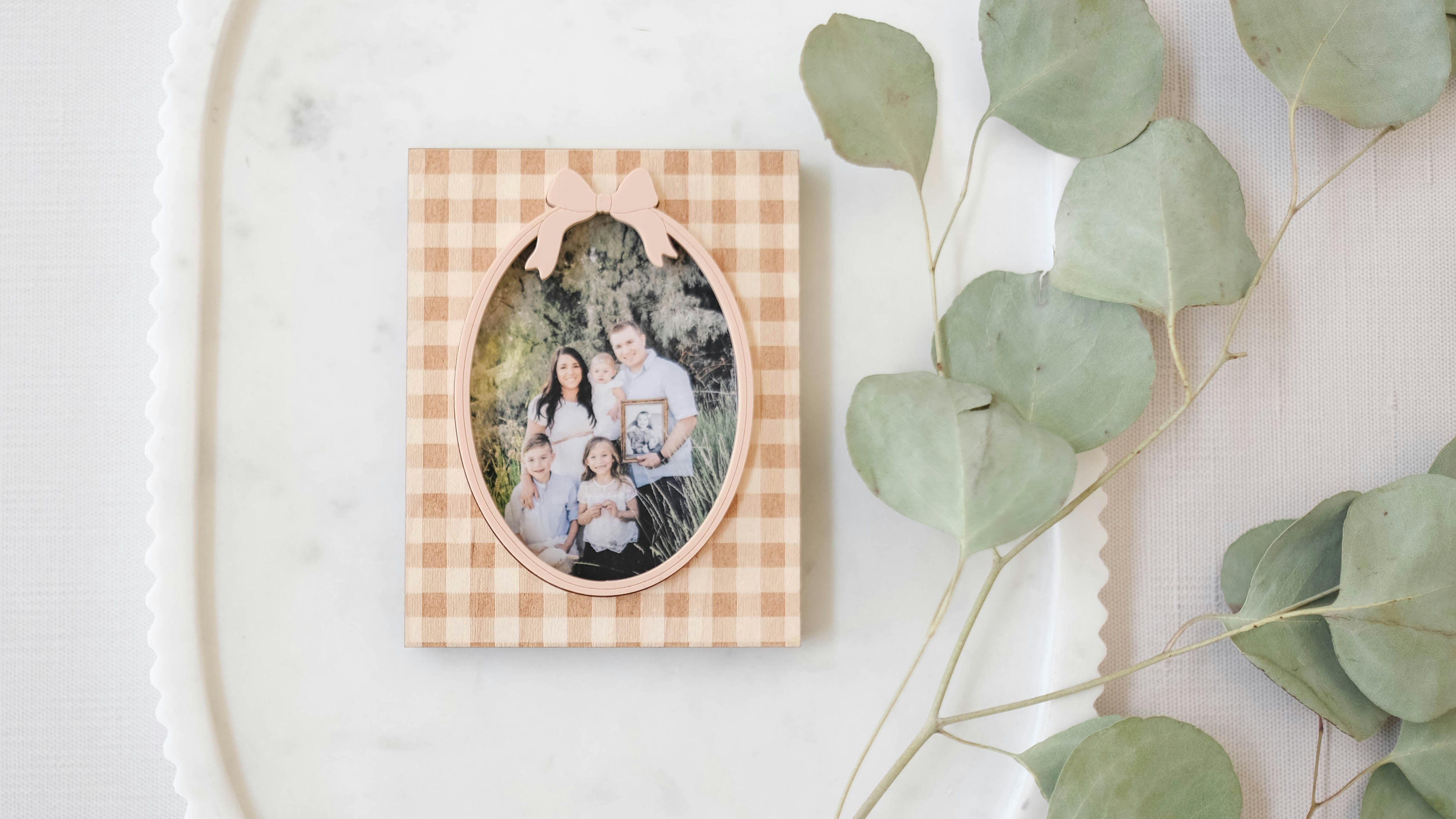 Gingham Frame Magnet