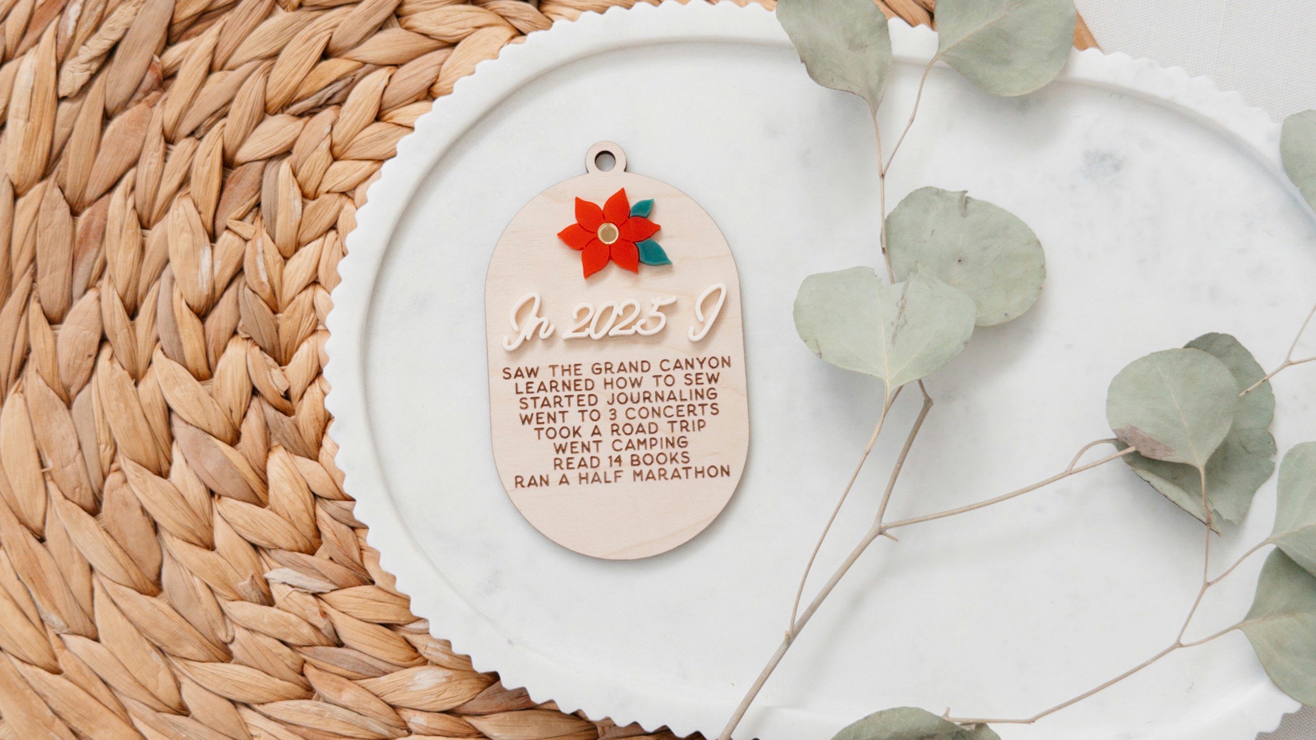Year In Review Christmas Ornament