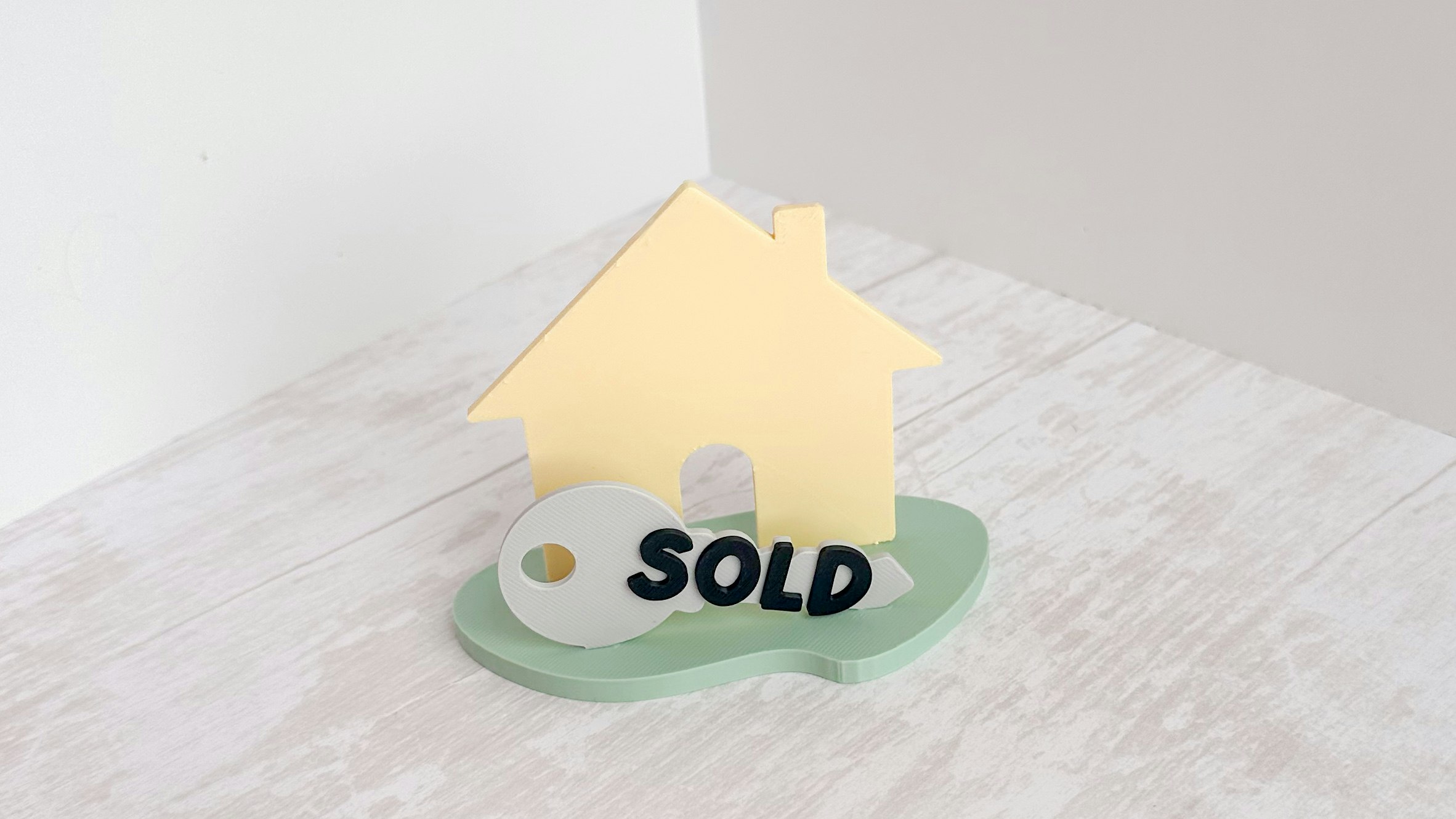 Realtor Key Business Card Holder 3D Print