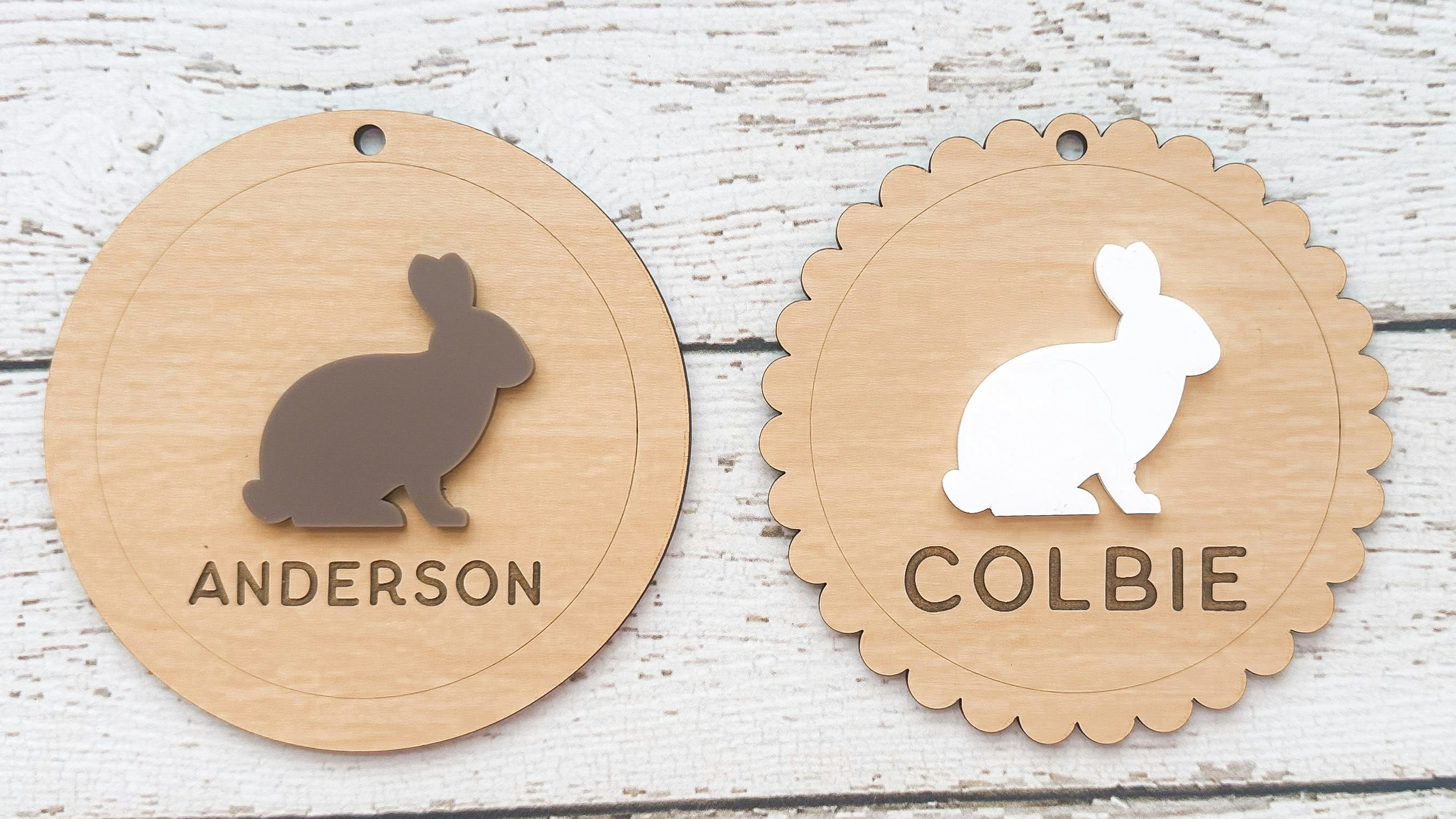 Bunny Baby Shower Tag