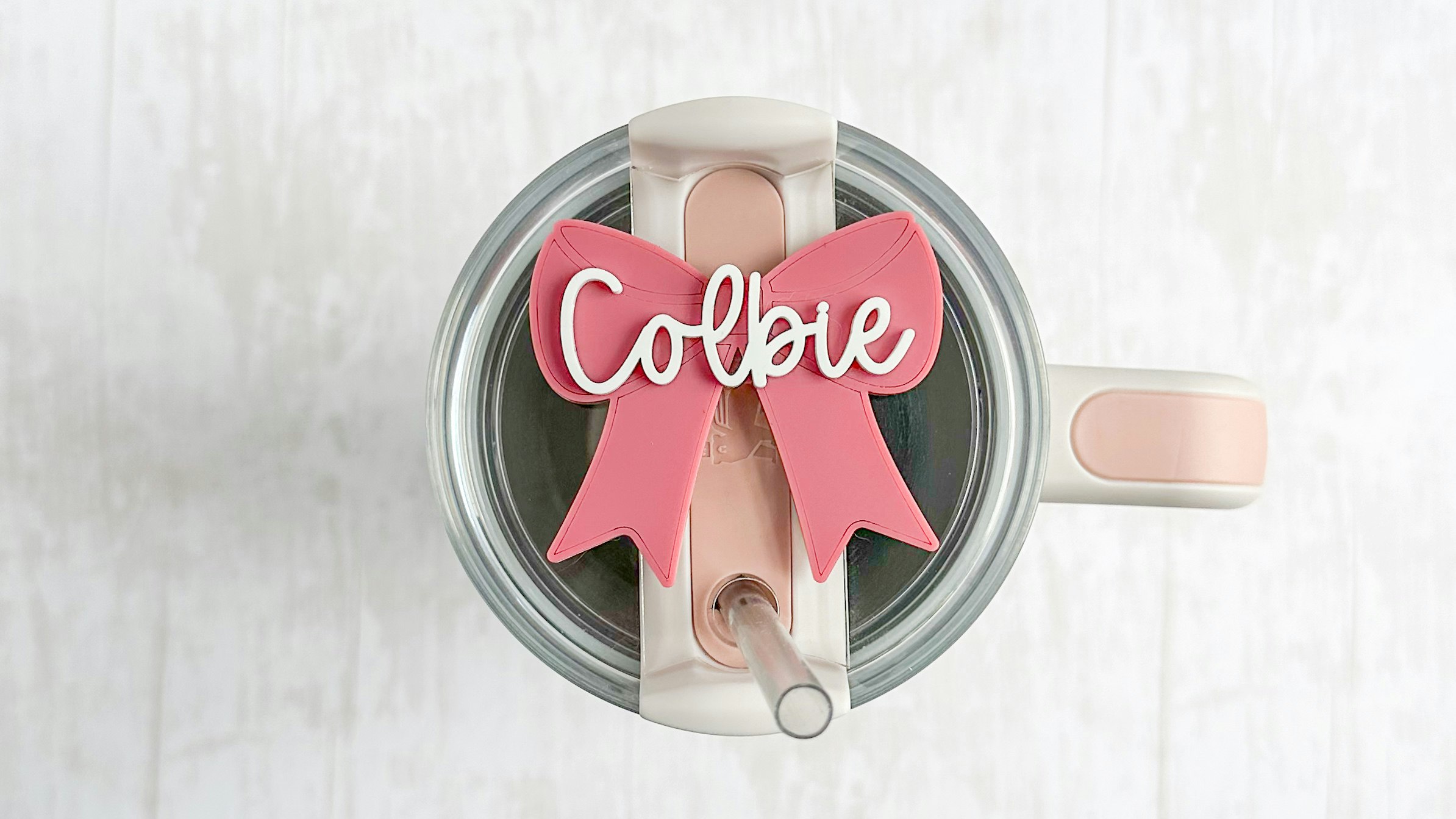 Cheer Bow Tumbler Topper