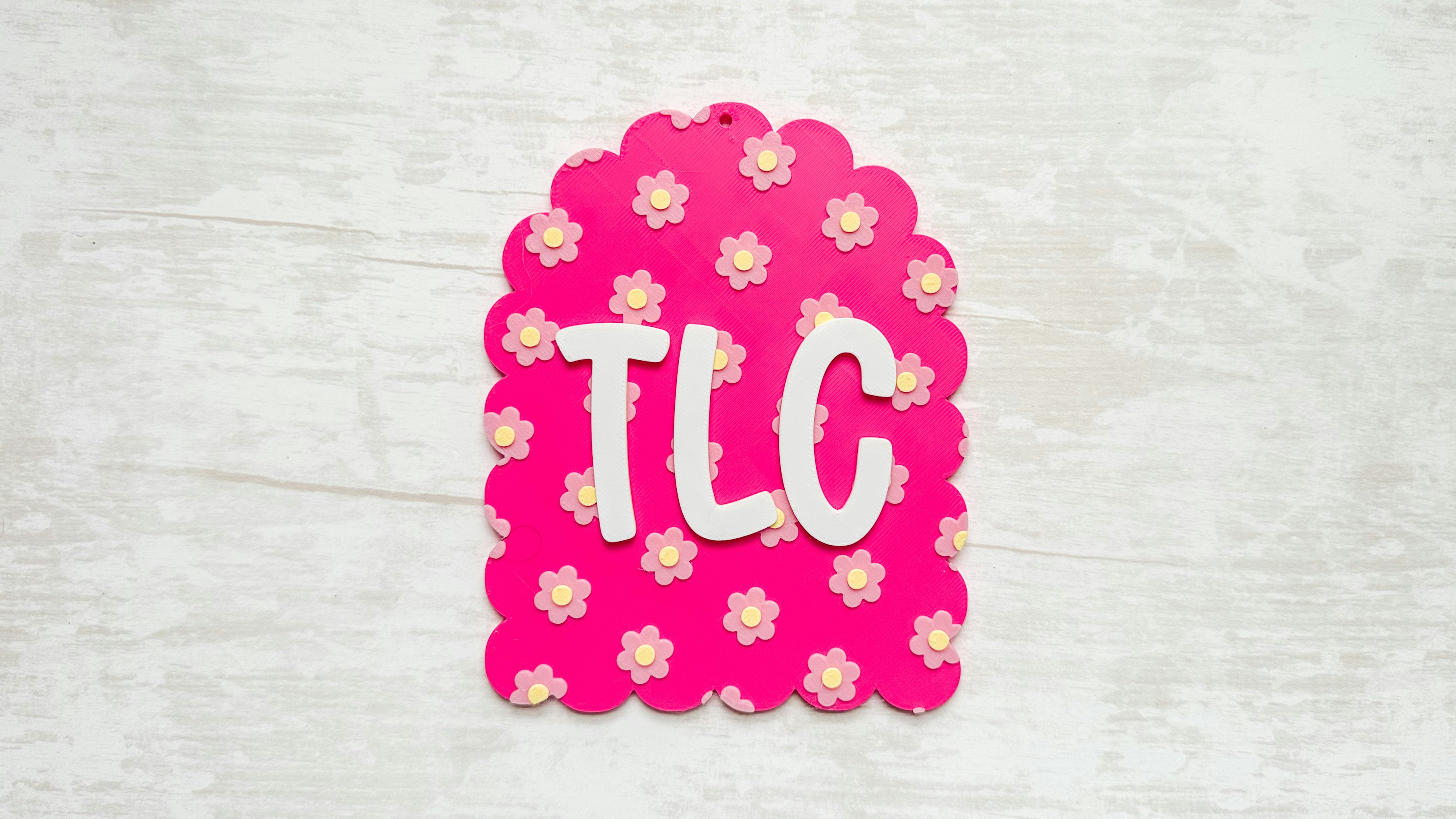 Multi Shape Flower Sign 3D Print