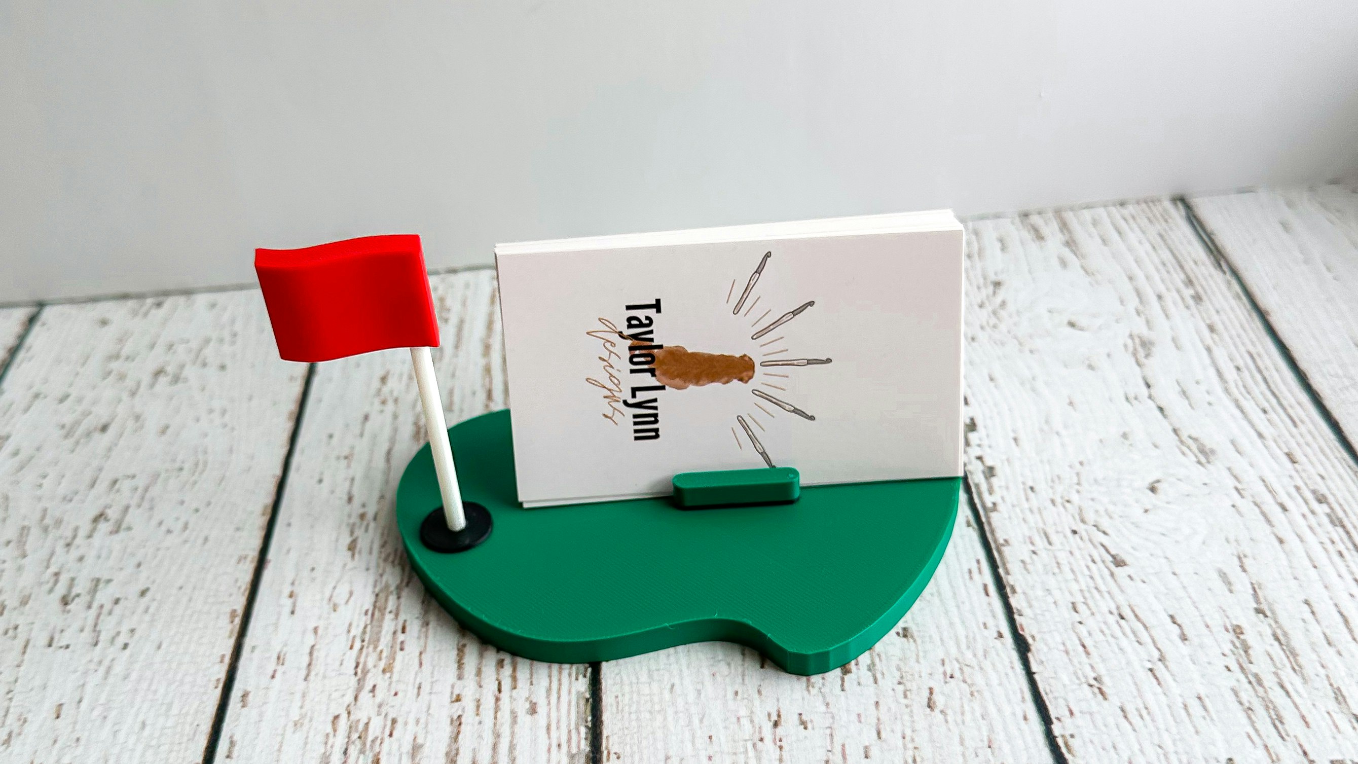 Golf Green Business Card Holder