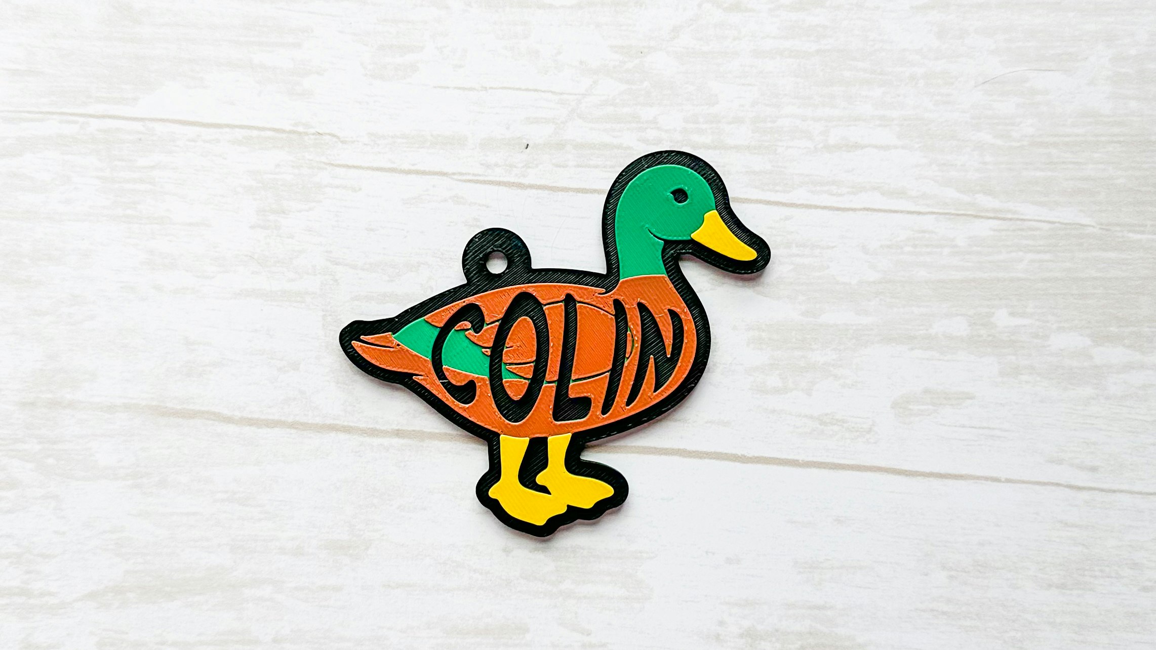 Mallard Duck Keychain 3D Print