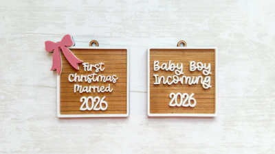 Letterboard Ornament SVG