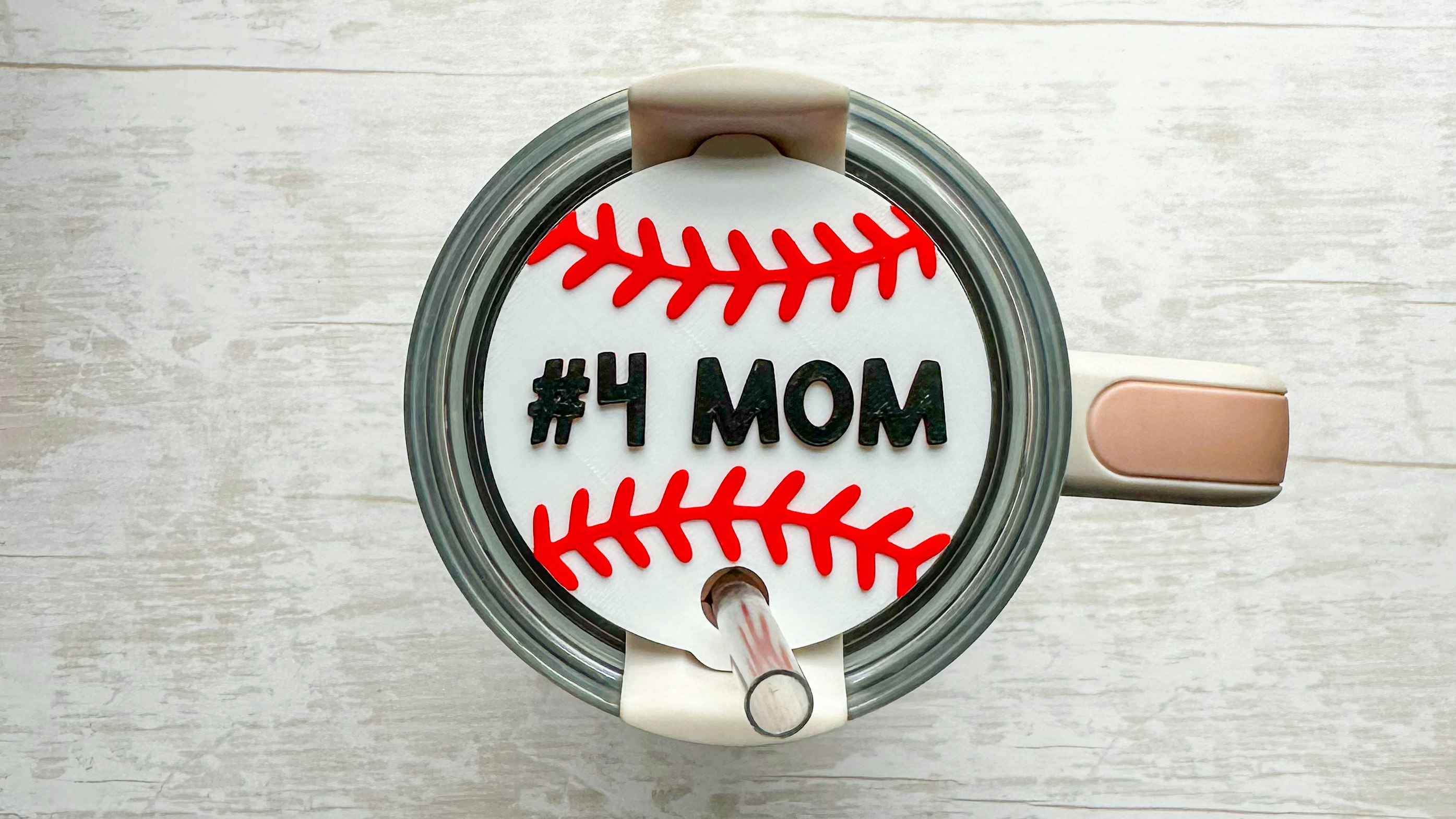 Baseball/Softball Tumbler Topper 3D Print
