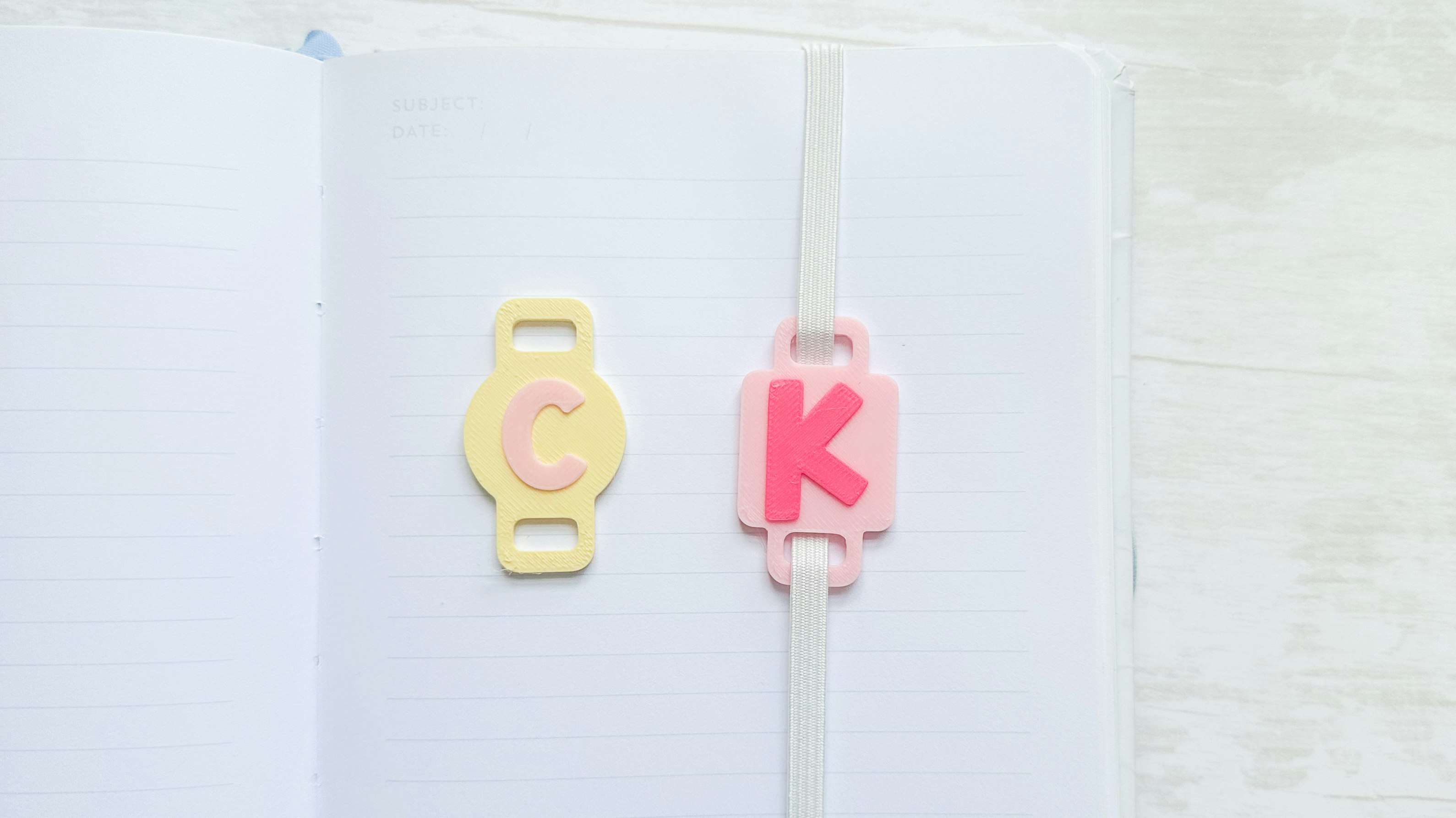 Planner Charm with Initial SVG and 3D Print