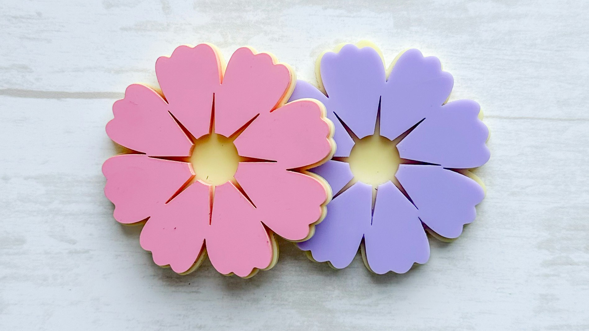 Flower Coaster Set with Holder