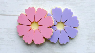 Flower Coaster Set with Holder