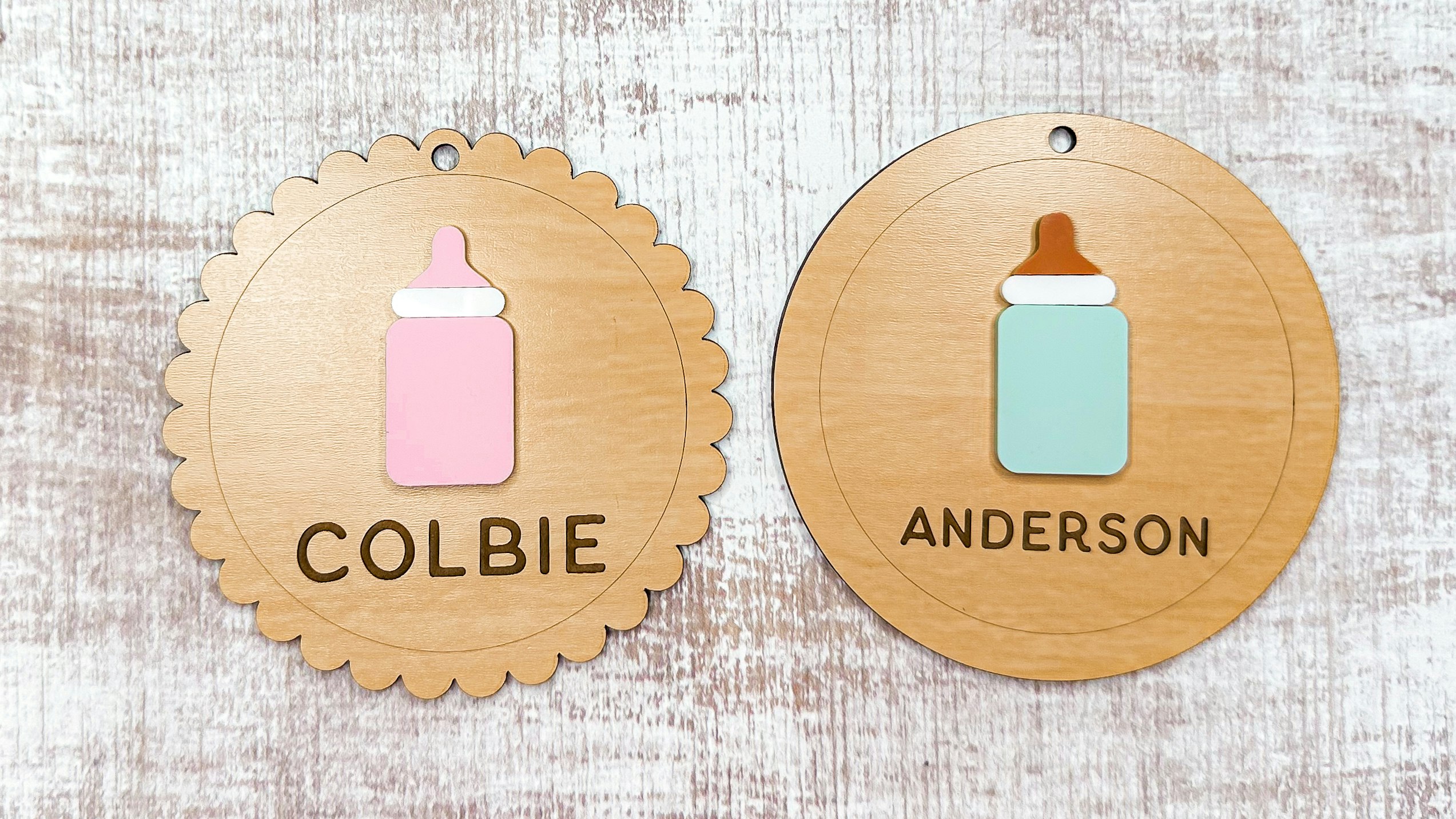 Baby Bottle Bag Tag