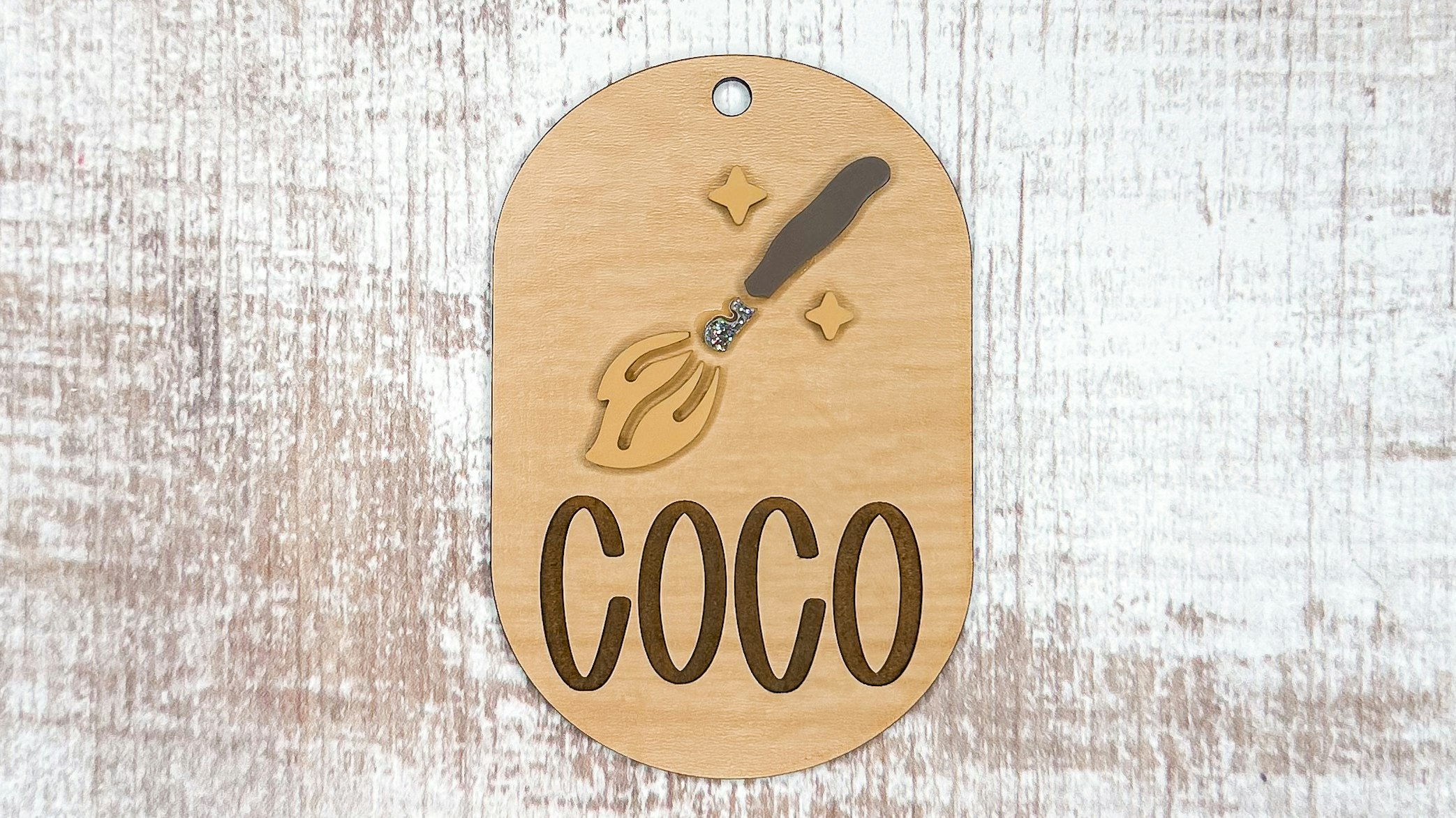 Halloween Broom Bag Tag