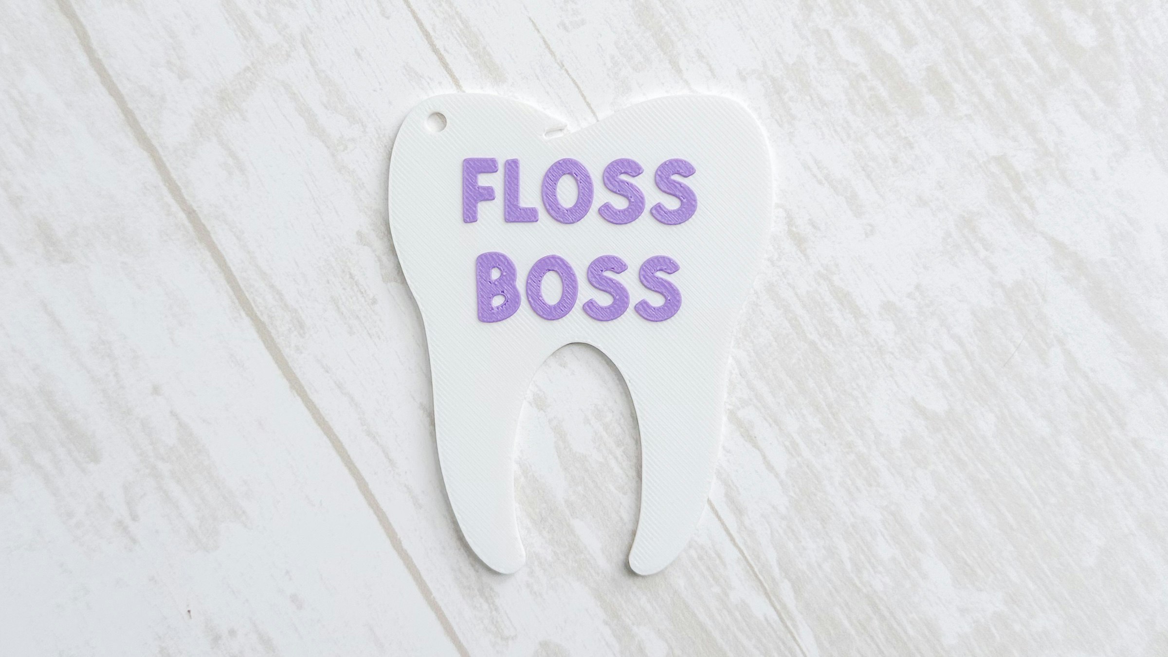 Dental Tooth Sayings Keychain 3D Print