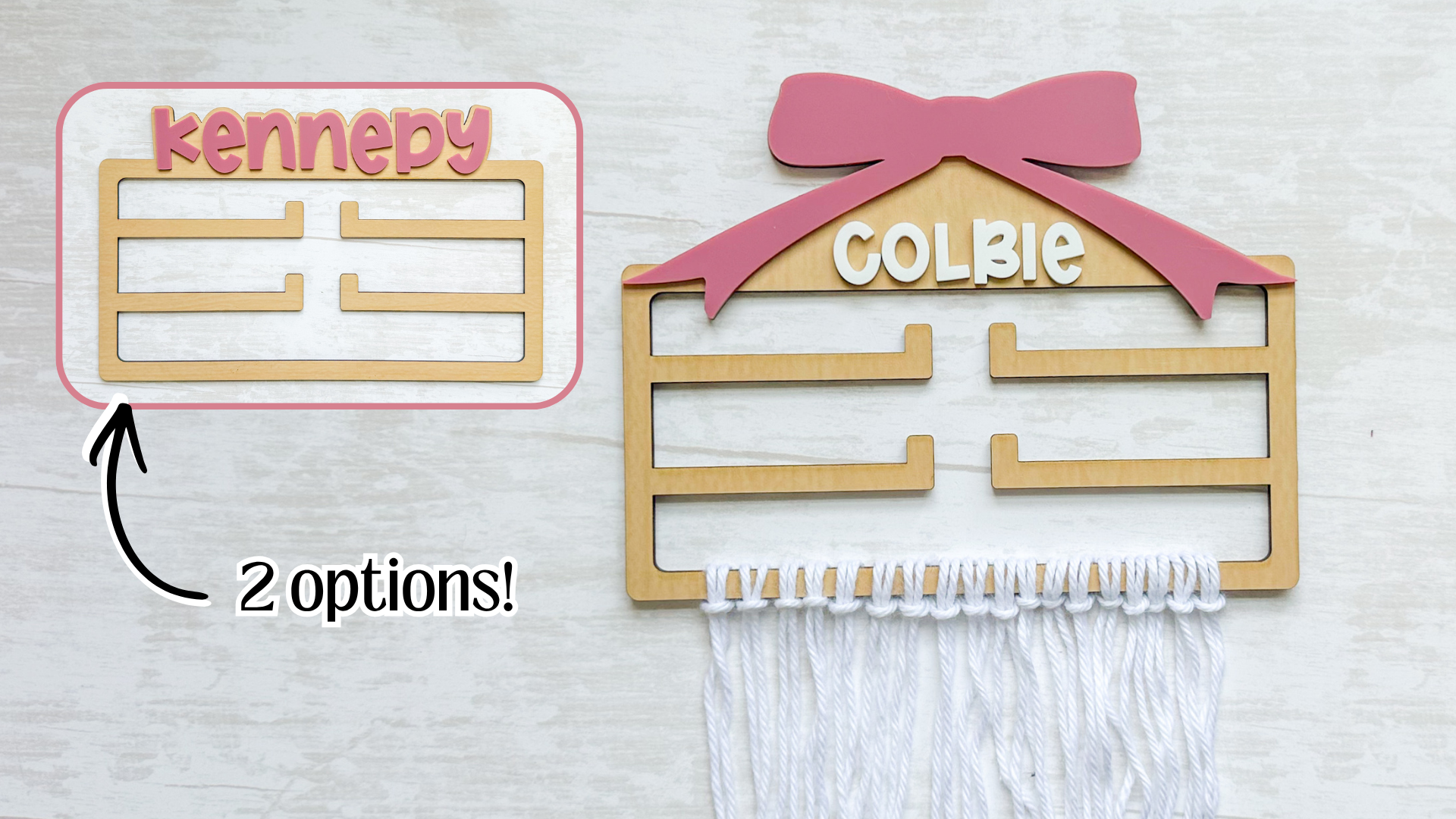 Personalized Headband and Hair Clip Holder