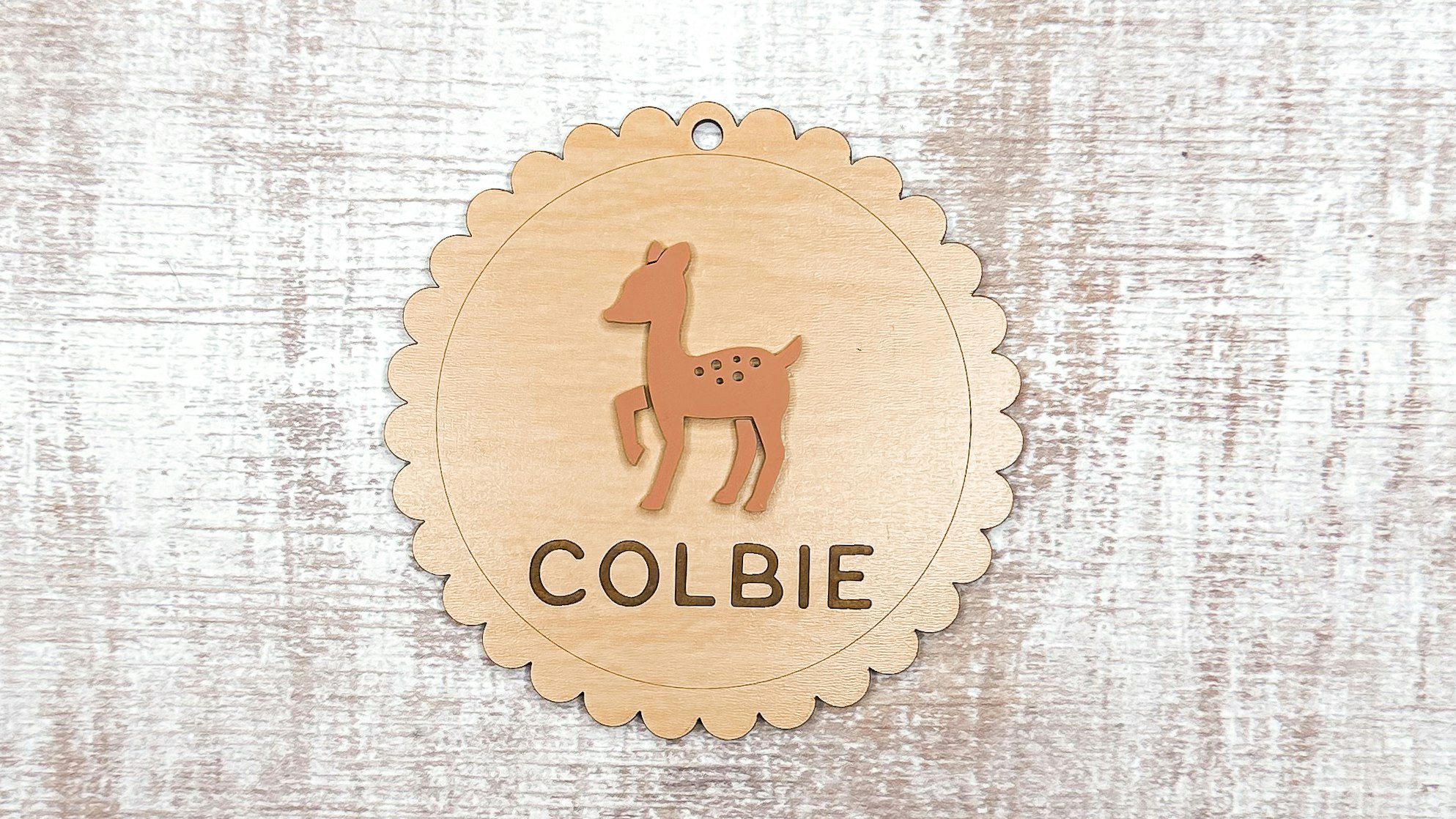 Fawn Baby Shower Tag