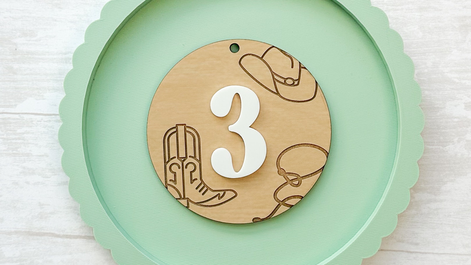 Western Hat and Boot Engrave Milestone